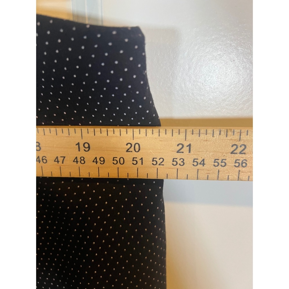 Chico's Womens Cropped Pants Polka Dot Black Size 18 - Picture 4 of 6